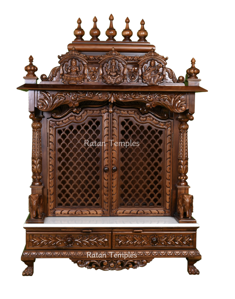 Teak Wood Temple with Doors – Model GLS-1 (Gate)